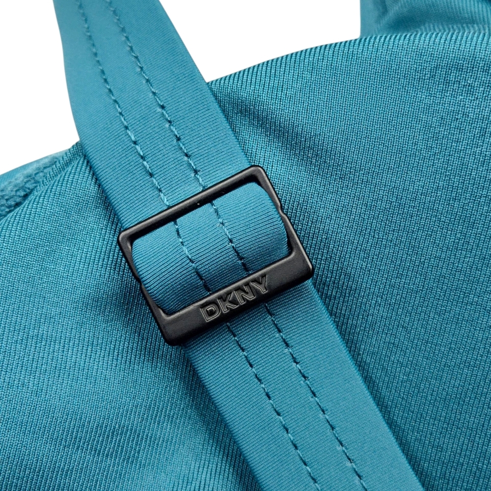 DKNY Teal Starburst Shirred One-Piece Swimsuit NWT | XXL - Picture 8 of 13